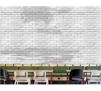 Papier Peint Mode Rétro Mur De Briques De Ciment Collations Décontractées Après-midi Thé Boisson Boutique Fond Mur Restaurant Occidental Papier Peint Café Mural,3D,200x140cm