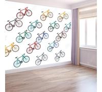 Papier Peint Modèle Simple De Vélo200 x 140 cm Décoration Papier Peint Moderne Couleur Claire Murale facile à nettoyer, idéale pour chambre et salon, avec un design unique et moderne