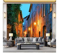 Papier peint Moderne Du Milieu Du Siècle Tanné en non-tissé, Papiers Peints Autocollant Motif Ville Rue Adhesif pour Meuble Chambre Armoire Salle de Bain Amovible 200 x 140 cm