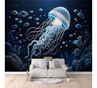 Papier Peint Monde Sous-Marin, Wallpaper Art Photo La Vie Sous-Marineinspiration Design Français Style Unique Et Élégant Cache Les Imperfections Du Mur Installation Sans Effort Convient 250X175cm