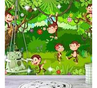 Papier peint - Monkey Tricks - 350x245 (58133)
