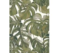 Michalsky Living Papier peint intissé - Papier peint design en vert, blanc et gris - Papier peint pour diverses pièces - Papier peint mural de 10,05 m x 0,53 m