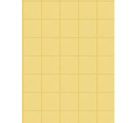 Papier Peint Motif Carreaux, Joints Foncés & Effet 3D - Or, Jaune