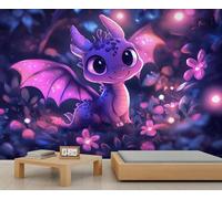 Papier peint motif dragon, papier peint de dessin animé pour salon, chambre à coucher, étude, décoration de fond TV - 350 x 256 cm