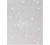 Papier peint mur et plafond EDEM 533-30 blanc-gris étoiles étincelantes.