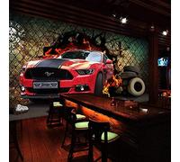 Papier Peint Mural 3D Papier Peint Mural 3D Voiture De Sport Voiture Offroad Vehicle Jeep Murale Bar 4S Boutique Papier Peint Ktv Wifi Papier Peint Revêtement Mural Sans Soudure-300Cmx210Cm