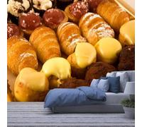 Papier Peint Mural 3D Pâtisseries Italiennes 350(W)X256(H)Cm Papier Peint Pour Salon Et Chambre À Coucher Peintures Murales Maison Décoration Murale Photo Murale Décoller Et Coller Stickers Mu-3875472