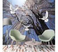 Papier Peint Mural 3D Paysage De Colombe Animale 250(W)X175(H)Cm Peintures Murales 3D Papier Peint Chambre Salon Tv Décoration Mur Tissu Fresque Pour Bureau Hôtel Magasin De Vêtements Mur Fond-2879311