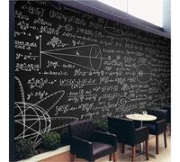 Papier Peint Mural 3D Pour Salon Chambre D'Enfant Chambre À Coucher Formules Mathématiques Du Tableau Noir Fond Photo Papier Peint Mur Chambre Peler Et Coller Photo Murale Auto-Adhés 140(L) x70(H) cm