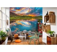 Papier Peint Mural Botanique Vert Jungle Forêt Photo Enfant Affiche Art Mur