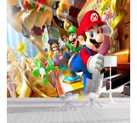 Papier peint mural de taille personnalisée, animation 3D Super Mario, autocollant amovible à décoller et à coller Grand papier peint photo