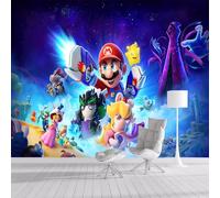 Papier peint mural de taille personnalisée, animation 3D Super Mario, autocollant amovible à décoller et à coller Grand papier peint photo
