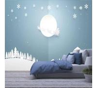 Papier Peint Mural - Décoration Murale 3D Personnalisée, Le Père Noël 200(W)X150(H)Cm Fresco, Hd Print Art Poster Photo Photo Étanche Peel And Stick Mural, Pour Salon Tv Toile De Fond Chambre -7414109