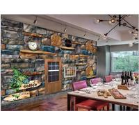 Papier Peint Mural En Pierre De Mode, Pour Le Thé De L'après-midi, La Restauration, Le Bar, Le Café, Le Magasin De Boissons, Le Fond Du Restaurant Occidental, Papier Peint Mural Pour Café,3D,400x280c