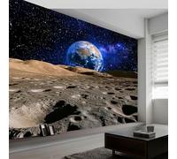 Papier Peint Mural Espace Planète, Surréalisme Papier Peint Photo Panoramique Intissé - Poster Geant Mural Personnalisé 400 x 280 cm pour Salon Cuisines Chambre Muraux Décor