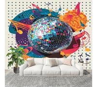 Papier Peint Mural Intissé Photo 300x210 cm ThèMe Du Festival De Musique CréAtive Poster Mural Fresque Murale pour Salon, TV Mur, Intérieure Coloré Anti-poussière Papier Peint Fresque Murale