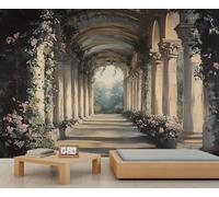 Papier peint mural motif plantes tropicales de la forêt tropicale, peinture à l'huile vintage, papier peint géant 3D à l'échelle commerciale, café, salon, galerie (non autocollant)