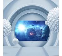 Papier peint mural personnalisé 3D stéréoscopique Station spatiale Univers Ciel étoilé Fresco Salon Fond TV Papel De Parede 300cm(W)×210cm(H)