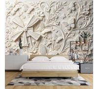 Papier Peint Mural Texturé 3D 40X28 Pouces Panoramique Moulin À Vent Papillon Floral Papier Peint Floral Botanique Grand Poster Photo Mural Décoration Intérieure pour Chambre Salon Moulin À Ven