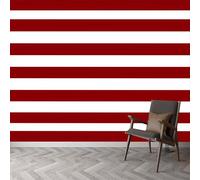 Papier peint murale horizontal lignes rayures, peinture murale intissé photo minimaliste mural poster salon chambre mur de fond chambre des enfants bureau décoration de maison, 200 x 140 cm (L x H)