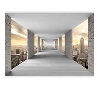 Papier peint murando intissé 150x105 cm Décoration Murale XXL Poster Tableaux Muraux Tapisserie Photo Trompe l'oeil Ciel Tunnel Perspective c-C-0005-a-b