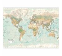 Papier peint murando intissé 350x256 cm Décoration Murale XXL Poster Tableaux Muraux Tapisserie Photo Trompe l'oeil Carte du monde Continent k-A-0091-a-d
