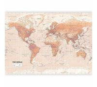 Papier peint murando intissé 400x280 cm Décoration Murale XXL Poster Tableaux Muraux Tapisserie Photo Trompe l'oeil Carte du monde Continent k-A-0091-a-c