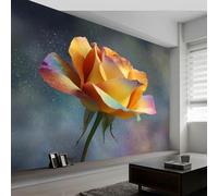 Papier Peint Muraux Affiche Photo 300L x 210H cm, Papier Peint Mural Photo Onirique Plantes Fleurs Feuilles - Décoration Murale Art à l'Aquarelle pour Salon Chambre d'Enfant Couloir Salle de Jeux