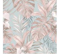 Papier peint - Muriva - Teeva Jungle Feuilles - 10,05 m x 53 cm - Floral et végétal - Lavable