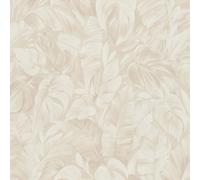 Papier Peint Naturel Crème Beige Taupe Ivoire - Floral Check Stripe Marbre