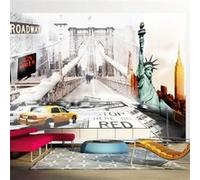Papier peint New York streets-Taille L 250 x H 175 cm Imprimé