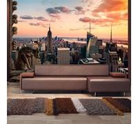 Papier Peint "New York : the Skyscrapers & Sunset" 70 x 100 cm Imprimé G