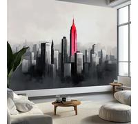 Papier Peint New York Vue Aérienne250 x 175 cm Décoration Papier Peint Moderne Gris Murale facile à nettoyer, idéale pour chambre et salon, avec un design unique et moderne