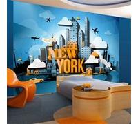 Papier peint New York welcome-Taille L 400 x H 280 cm Imprimé G