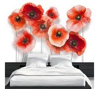 Papier peint Nine poppies-Taille L 100 x H 70 cm