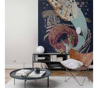 Papier peint non tissé Komar 280 x 200 cm Star Wars Concrete Asteroid Worm