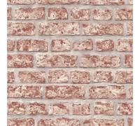 Papier peint Noordwand Topchic Bricks rouge et gris