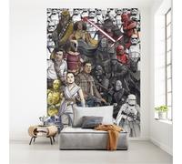 Papier peint numérique intissé Komar 280 x 200 cm Star Wars Rétro Cartoon