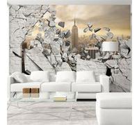 Papier peint NY City behind the Wall-Taille L 100 x H 70 cm Imprimé