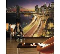 Papier Peint - NYC Lights National Geographic 368x254cm - Papier, Multicolors G