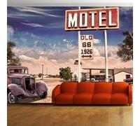 Papier peint Old motel-Taille L 250 x H 175 cm Imprimé G