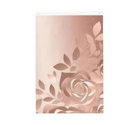 Papier peint or rose avec drapeau de bienvenue pour jardin, 6 x 0,9 m, ne se décolore pas, drapeau double face pour maison, cour, porche, pelouse