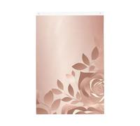 Papier peint or rose avec drapeau de bienvenue pour jardin, 6 x 0,9 m, ne se décolore pas, drapeau double face pour maison, cour, porche, pelouse