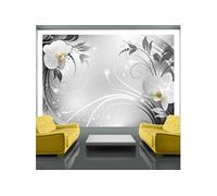 Papier Peint "Orchids on Silver" 105 x 150 cm