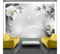 Papier Peint "Orchids on Silver" 105 x 150 cm Imprimé G