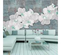 Papier peint Orchids with pearls-Taille L 100 x H 70 cm Imprimé G