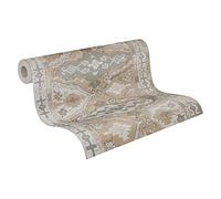 Papier Peint Oriental Metropolitan Stories 2 A.S. Création Said - Marrakesch Papier peint intissé 10.05 m x 0.53 m Beige Gris Noir Fabriqué en Allemagne 378683 37868-3