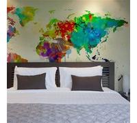Papier peint Paint splashes map of the World 2-Taille L 300 x H 231 cm Imprimé G