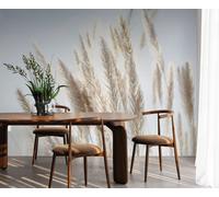 Papier Peint Pampas Aéré - Élégance Naturelle Avec Lumière Douce