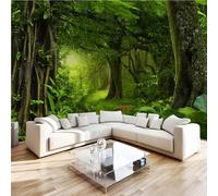 Papier Peint Panoramiqu Forêt Tropicale Mystérieuse Et Primitive 3D intissé Murale Tropiques Nature Papier Peint xxl Fresque Moderne Peinture Murale Décorative pour Salon Chambre 250x175 30f1